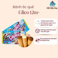 Bánh Glico Ốc Quế Cho Bé Từ 1 Tuổi Ăn Dặm gói 10 chiếc Gồm 3 Vị Dâu, Socola, Vina Nhật Bản Ăn Vặt Ăn Nhẹ Cho Trẻ