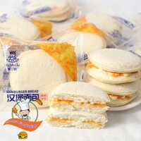 Bánh Hamberger nhân sữa chua sốt chà bông thùng 2kg bánh mì kẹp ruốc bánh kẹo đồ ăn vặt Ăn ngon cùng Trường