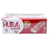 Bánh Hura Swissroll Hương Dâu 360G