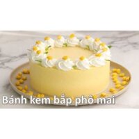 Bánh kem bắp phomai thơm ngon..topping ngẫu nhiên..tặng kèm phụ kiện sinh nhật..100+ mẫu..bánh mới mỗi ngày