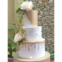 Bánh kem cưới 3 tầng - cao 45cm