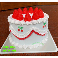 Bánh kem dâu tây, mô hình bánh sinh nhật dâu tây