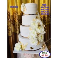 bánh kem giả 4 tầng siêu đẹp, bánh cứoi 4 tầng siêu to 4t-b17