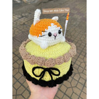 Bánh kem len handmade, trang trí theo yêu cầu kích thước 12-20cm