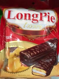 Bánh Kem Marshmallow Phủ Sô Cô La LongPie Hải Hà Gói 216g