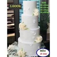 BÁNH KEM MÔ HÌNH,  THÁP BÁNH CƯỚI 4t-b40