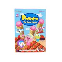 Bánh kem ốc quế Pororo vị dâu 54g (1Y+)