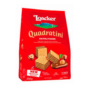 Bánh kem xốp Loacker Quadratini Chocolate 250g