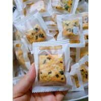 Bánh Kẹo Ăn Vặt, Bánh Bông Tuyết Chà Bông Trứng Muối, Bánh Kẹo Nougat Chà Bông Nhà Làm