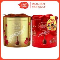 [BÁNH KẸO TẾT] Hộp Socola Lindt Lindor Hỗn hợp Oval Hộp Thiếc144G - Nhập Khẩu Thụy Sĩ