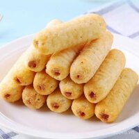Bánh khoai lang chiên không dầu, bánh khoai lang nướng cho trẻ em, phụ nữ mang thai, người già, bánh gạo giải trí, thanh năng lượng, đồ ăn nhẹ, hộp đầy đủ