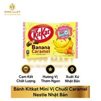 Bánh Kitkat Mini Vị Chuối Caramel Nestle Nhật Bản