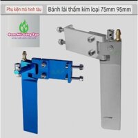 Bánh lái nhôm ( Ụ Lái )2 loại 75mm và 95mm dùng chế tạo thuyền điều khiển từ xa , Hàng Chính Hãng
