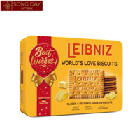 Bánh Leibniz World’S Love Biscuits 600g hộp thiếc