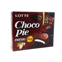 Bánh Lotte Chocopie cacao, hộp 12 cái, 28g