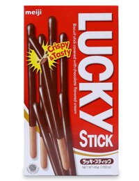 Bánh Lucky Stick Vị Chocolate Meiji 45G