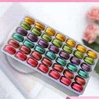 BÁNH MACARON 42 CÁI/VỈ - Bánh macaron trang trí bánh kem