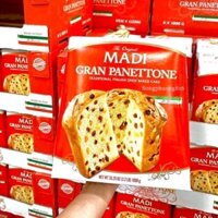 bánh madi Panettone nhân nho, trái cây và rượu rum 1kg