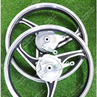 Bánh Mâm 3 Cây EXCEL Lắp Các Dòng Xe WAVE DREAM 2 thắng đùm ( Phanh cơ ) Trước Sau HTH1135 MSP A0189