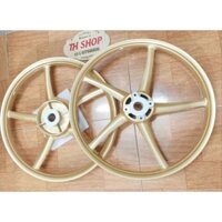 BÁNH MÂM SIRIUS TAURUS JUPITER EXCITER 1 ĐĨA LOẠI 5 CÂY KIỂU RCB MÀU VÀNG ĐỒNG GẮN VỪA KHÔNG CHẾ MỚI Y NHƯ HÌNH ẢNH