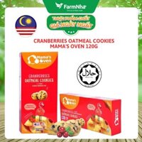 Bánh Mama's Oven Cranberries Oatmeal Cookies 120g - Bánh Quy Yến Mạch và Nam Việt Quất