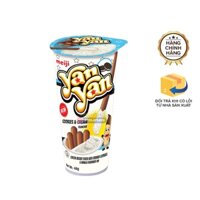 Bánh Meiji Yan Yan vị vani và bánh quy nghiền - Malaysia - Hộp 44gr
