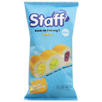 Bánh mì 3 trong 1 Hữu Nghị Staff gói 90g