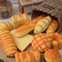 bánh mì chụp ảnh, bánh kì giả decor, squishy