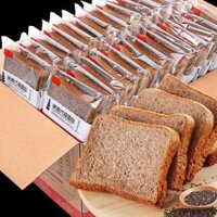 Bánh mì đen lúa mạch nguyên cám 0 đường túi 2 lát tiện lợi ăn kiêng