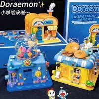 🔥Bánh mì Doraemon chính hãng, cảnh đường phố, câu đố kiến trúc dễ thương, đồ chơi ghép khối, quà tặn