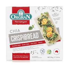 Bánh mì khô với hạt chia hiệu Orgran 125g