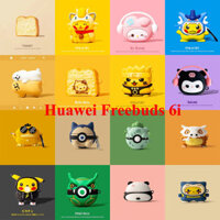 Bánh Mì Nướng Pokemon Hoạt Hình Dành Cho Huawei FreeBuds 6i Tai Nghe Bluetooth Phụ Kiện Vỏ Mềm Bảo Vệ