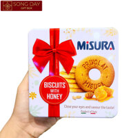 Bánh Misura Honey Biscuits Hộp thiếc 200g