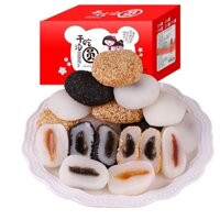 Bánh Mochi Đài Loan hộp 2kg mix đủ 4 vị đậu đỏ, đậu xanh , mè đen , mè trắng
