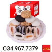 Bánh mochi Đài Loan Thùng nguyên 2.2kg date mới