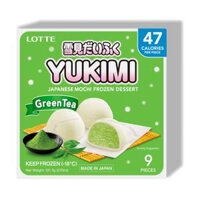Bánh Mochi Kem Lạnh Vị Trà Xanh Yukimi Daifuku 270ml – Lotte Japanese Mochi Frozen Dessert Green Tea