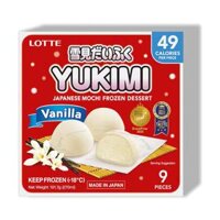 Bánh Mochi Kem Lạnh Vị Vani Yukimi Daifuku 270ml – Lotte Japanese Mochi Frozen Dessert Vanila
