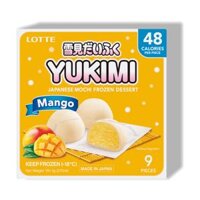 Bánh Mochi Kem Lạnh Vị Xoài Yukimi Daifuku 270ml – Lotte Japanese Mochi Frozen Dessert Mango