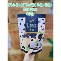 Bánh Mochi vị trà sữa trân châu Yuki & Love Boba Milk Tea Mochi TAIWAN 240g Lý Trinh