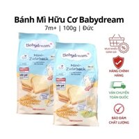 Bánh mỳ khô hữu cơ BabyDream Đức cho bé ăn dặm từ 7 tháng GoodbabyVN