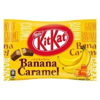 Bánh Nestle Kitkat vị chuối caramel mini 12 thanh