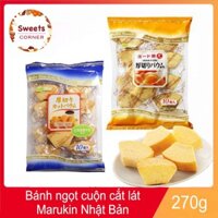 Bánh ngọt cuộn cắt lát dày Marukin Baumkuchen Nhật Bản 270g