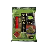 Bánh ngọt cuộn kem trà xanh Yamauchi Uji matcha roll cake 10pcs 140g