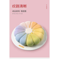 Bánh Ngọt Pháp Sô Cô La Kem Hoa Cúc Khuôn Nướng Bánh Hướng Dương Mousse Bánh Khuôn Silicon