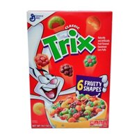 Bánh ngũ cốc ăn sáng hình thù trái cây 6 fruity shapes GENERAL MILLS TRIX của Mỹ 303g- HSD 07.2023