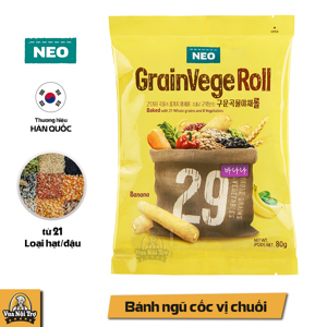 Bánh ngũ cốc cuộn kem Neo - 80gr