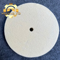 Bánh nỉ lông cừu-nỉ trắng long cừu-bánh nỉ trắng đánh bóng kích thước 300x25x16mm