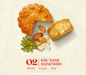 Bánh nướng Kinh đô đậu xanh hạnh nhân 150g (bánh chay)