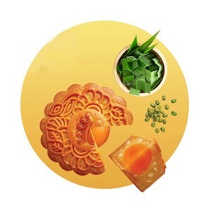 Bánh nướng Kinh đô đậu xanh lá dứa 1 trứng 150g