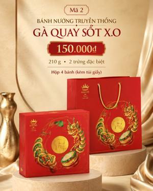 Bánh nướng Kinh đô gà quay sốt X.O 2 trứng ĐB 230g